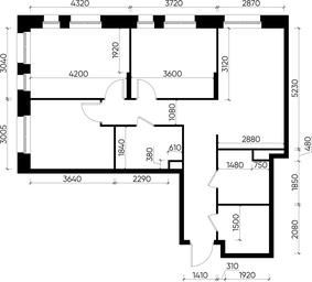 3-BD Apartment Sale, 76.4 sq. m. at Pervyi Moskovskiy, ulitsa Bianki, 1, Moskovskiy, Moscow, Russia #4