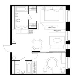 2-BD Apartment Sale, 65.7 sq. m. at Pervyi Moskovskiy, ulitsa Bianki, 1, Moskovskiy, Moscow, Russia #3
