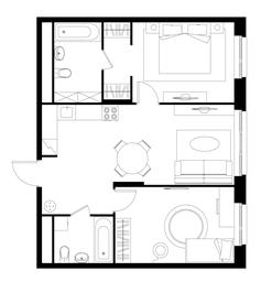 2-BD Apartment Sale, 65.7平方米 at Pervyi Moskovskiy, ulitsa Bianki, 1, Moskovskiy, Moscow, Russia #3