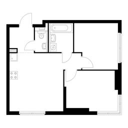 2-BD Apartment Sale, 48.8 sq. m. at Holland Park, Volokolamskoye Highway, 71/13к1, Moscow, Russia #2