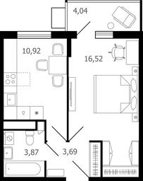 1-BD Apartment Sale, 36.4 sq. m. at Desyatka, Molodyozhnaya Street, 8, Ramenskoye, Moscow Region, Russia #3 1-BD Apartment Sale, 36.4 sq. m. at Desyatka, Molodyozhnaya Street, 8, Ramenskoye, Moscow Region, Russia #3