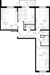 2-BD Apartment Sale, 53.1 sq. m. at Desyatka, Molodyozhnaya Street, 8, Ramenskoye, Moscow Region, Russia #2 2-BD Apartment Sale, 53.1 sq. m. at Desyatka, Molodyozhnaya Street, 8, Ramenskoye, Moscow Region, Russia #2