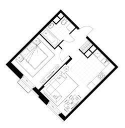 Apartment Sale, 42.8 sq. m. at Rezidentsii Skolkovo, Kashtanovaya ulitsa, 1, rabochiy posyolok Zarechye, Odintsovskiy City District, Moscow Region, Russia #4