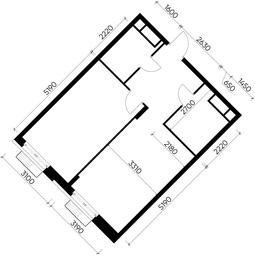 Apartment Sale, 49.1 sq. m. at Rezidentsii Skolkovo, Kashtanovaya ulitsa, 1, rabochiy posyolok Zarechye, Odintsovskiy City District, Moscow Region, Russia #3