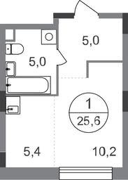 Apartment Sale, 25.6平方米 at Peredelkino Blizhnee, Korneya Chukovskogo Street, 1, Vnukovskoye Settlement, Moscow, Russia #2 Apartment Sale, 25.6平方米 at Peredelkino Blizhnee, Korneya Chukovskogo Street, 1, Vnukovskoye Settlement, Moscow, Russia #2
