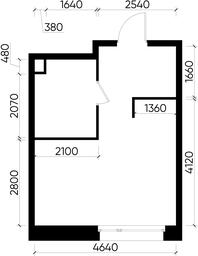 Apartment Sale, 25.6平方米 at Peredelkino Blizhnee, Korneya Chukovskogo Street, 1, Vnukovskoye Settlement, Moscow, Russia #3 Apartment Sale, 25.6平方米 at Peredelkino Blizhnee, Korneya Chukovskogo Street, 1, Vnukovskoye Settlement, Moscow, Russia #3