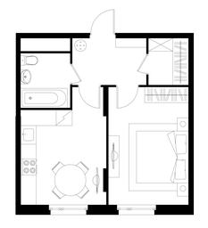 Apartment Sale, 38.8 sq. m. at Peredelkino Blizhnee, Korneya Chukovskogo Street, 1, Vnukovskoye Settlement, Moscow, Russia #4