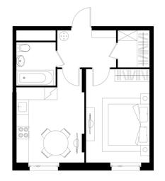 Apartment Sale, 38.8 sq. m. at Peredelkino Blizhnee, Korneya Chukovskogo Street, 1, Vnukovskoye Settlement, Moscow, Russia #4