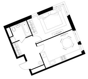 Apartment Sale, 40.1平方米 at Peredelkino Blizhnee, Korneya Chukovskogo Street, 1, Vnukovskoye Settlement, Moscow, Russia #4