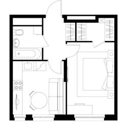 Apartment Sale, 36.3平方米 at Pervyi Moskovskiy, ulitsa Bianki, 1, Moskovskiy, Moscow, Russia #4