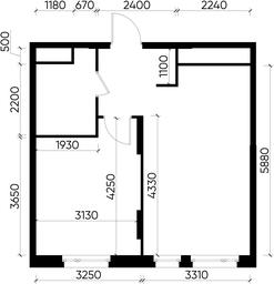 Apartment Sale, 39.6 sq. m. at Peredelkino Blizhnee, Korneya Chukovskogo Street, 1, Vnukovskoye Settlement, Moscow, Russia #3 Apartment Sale, 39.6 sq. m. at Peredelkino Blizhnee, Korneya Chukovskogo Street, 1, Vnukovskoye Settlement, Moscow, Russia #3