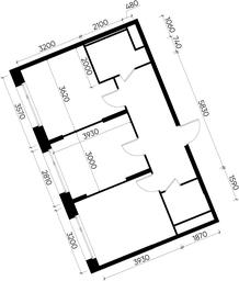 2-BD Apartment Sale, 54.6平方米 at Peredelkino Blizhnee, Korneya Chukovskogo Street, 1, Vnukovskoye Settlement, Moscow, Russia #3 2-BD Apartment Sale, 54.6平方米 at Peredelkino Blizhnee, Korneya Chukovskogo Street, 1, Vnukovskoye Settlement, Moscow, Russia #3