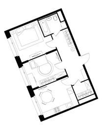 2-BD Apartment Sale, 54.6平方米 at Peredelkino Blizhnee, Korneya Chukovskogo Street, 1, Vnukovskoye Settlement, Moscow, Russia #4