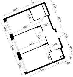 2-BD Apartment Sale, 56.2 sq. m. at Peredelkino Blizhnee, Korneya Chukovskogo Street, 1, Vnukovskoye Settlement, Moscow, Russia #3 2-BD Apartment Sale, 56.2 sq. m. at Peredelkino Blizhnee, Korneya Chukovskogo Street, 1, Vnukovskoye Settlement, Moscow, Russia #3