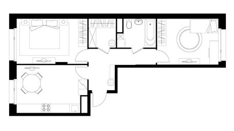 2-BD Apartment Sale, 56.3平方米 at Peredelkino Blizhnee, Korneya Chukovskogo Street, 1, Vnukovskoye Settlement, Moscow, Russia #4