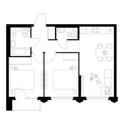 2-BD Apartment Sale, 50 sq. m. at Businovskiy Park, Izhorskaya Street, 6с5, Moscow, Russia #2 2-BD Apartment Sale, 50 sq. m. at Businovskiy Park, Izhorskaya Street, 6с5, Moscow, Russia #2
