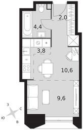 Apartment Sale, 30.4 sq. m. at Arkhitektor, Akademika Volgina Street, 2Д, Moscow, Russia #3