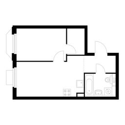 1-BD Apartment Sale, 36.4 sq. m. at Holland Park, Volokolamskoye Highway, 71/13к1, Moscow, Russia #3