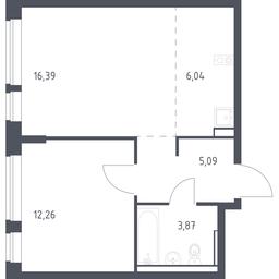 Apartment Sale, 43.65平方米 at Egorovo Park, 1-y kvartal, posyolok Zhilino-1, Lubertsy City District, Moscow Region, Russia #2