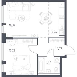 Apartment Sale, 43.65平方米 at Egorovo Park, 1-y kvartal, posyolok Zhilino-1, Lubertsy City District, Moscow Region, Russia #4