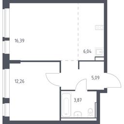 Apartment Sale, 43.65平方米 at Egorovo Park, 1-y kvartal, posyolok Zhilino-1, Lubertsy City District, Moscow Region, Russia #3