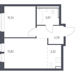 Apartment Sale, 35.85 sq. m. at Egorovo Park, 1-y kvartal, posyolok Zhilino-1, Lubertsy City District, Moscow Region, Russia #2 Apartment Sale, 35.85 sq. m. at Egorovo Park, 1-y kvartal, posyolok Zhilino-1, Lubertsy City District, Moscow Region, Russia #2