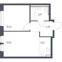 Apartment Sale, 35.85 sq. m. at Egorovo Park, 1-y kvartal, posyolok Zhilino-1, Lubertsy City District, Moscow Region, Russia #3 Apartment Sale, 35.85 sq. m. at Egorovo Park, 1-y kvartal, posyolok Zhilino-1, Lubertsy City District, Moscow Region, Russia #3