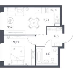 Apartment Sale, 34.08 sq. m. at Egorovo Park, 1-y kvartal, posyolok Zhilino-1, Lubertsy City District, Moscow Region, Russia #4