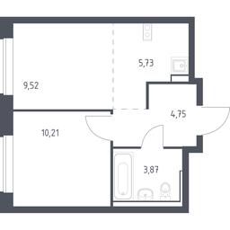 Apartment Sale, 34.08 sq. m. at Egorovo Park, 1-y kvartal, posyolok Zhilino-1, Lubertsy City District, Moscow Region, Russia #3 Apartment Sale, 34.08 sq. m. at Egorovo Park, 1-y kvartal, posyolok Zhilino-1, Lubertsy City District, Moscow Region, Russia #3