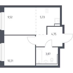 Apartment Sale, 34.08 sq. m. at Egorovo Park, 1-y kvartal, posyolok Zhilino-1, Lubertsy City District, Moscow Region, Russia #2 Apartment Sale, 34.08 sq. m. at Egorovo Park, 1-y kvartal, posyolok Zhilino-1, Lubertsy City District, Moscow Region, Russia #2