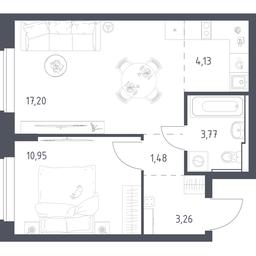 Apartment Sale, 40.79 sq. m. at Egorovo Park, 1-y kvartal, posyolok Zhilino-1, Lubertsy City District, Moscow Region, Russia #4