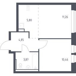 Apartment Sale, 36.24 sq. m. at Egorovo Park, 1-y kvartal, posyolok Zhilino-1, Lubertsy City District, Moscow Region, Russia #2 Apartment Sale, 36.24 sq. m. at Egorovo Park, 1-y kvartal, posyolok Zhilino-1, Lubertsy City District, Moscow Region, Russia #2