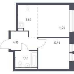 Apartment Sale, 36.24 sq. m. at Egorovo Park, 1-y kvartal, posyolok Zhilino-1, Lubertsy City District, Moscow Region, Russia #3 Apartment Sale, 36.24 sq. m. at Egorovo Park, 1-y kvartal, posyolok Zhilino-1, Lubertsy City District, Moscow Region, Russia #3