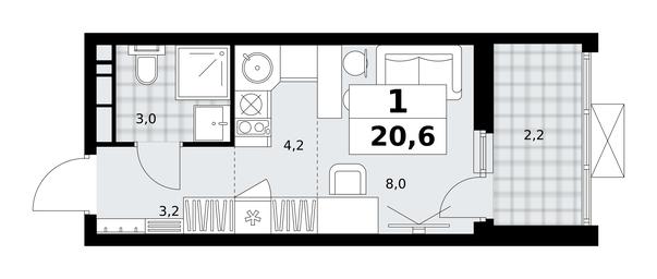 Apartment Sale, 20.6 sq. m. at Skandinaviya, Skandinaviya Residential Complex, Sosenskoye Settlement, Moscow, Russia #2 Apartment Sale, 20.6 sq. m. at Skandinaviya, Skandinaviya Residential Complex, Sosenskoye Settlement, Moscow, Russia #2