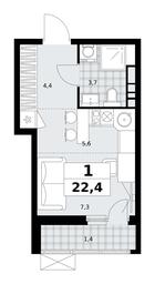 Apartment Sale, 22.4 sq. m. at Skandinaviya, Skandinaviya Residential Complex, Sosenskoye Settlement, Moscow, Russia #2 Apartment Sale, 22.4 sq. m. at Skandinaviya, Skandinaviya Residential Complex, Sosenskoye Settlement, Moscow, Russia #2