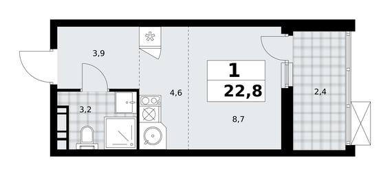 Apartment Sale, 22.8 sq. m. at Skandinaviya, Skandinaviya Residential Complex, Sosenskoye Settlement, Moscow, Russia #3 Apartment Sale, 22.8 sq. m. at Skandinaviya, Skandinaviya Residential Complex, Sosenskoye Settlement, Moscow, Russia #3