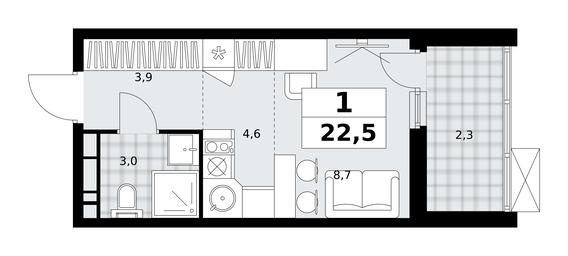 Apartment Sale, 22.5 sq. m. at Skandinaviya, Skandinaviya Residential Complex, Sosenskoye Settlement, Moscow, Russia #2 Apartment Sale, 22.5 sq. m. at Skandinaviya, Skandinaviya Residential Complex, Sosenskoye Settlement, Moscow, Russia #2