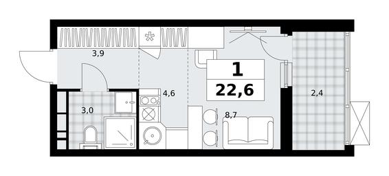 Apartment Sale, 22.6 sq. m. at Skandinaviya, Skandinaviya Residential Complex, Sosenskoye Settlement, Moscow, Russia #2 Apartment Sale, 22.6 sq. m. at Skandinaviya, Skandinaviya Residential Complex, Sosenskoye Settlement, Moscow, Russia #2