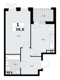 Apartment Sale, 38.6 sq. m. at Skandinaviya, Skandinaviya Residential Complex, Sosenskoye Settlement, Moscow, Russia #3 Apartment Sale, 38.6 sq. m. at Skandinaviya, Skandinaviya Residential Complex, Sosenskoye Settlement, Moscow, Russia #3