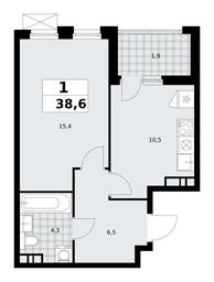 Apartment Sale, 38.6 sq. m. at Skandinaviya, Skandinaviya Residential Complex, Sosenskoye Settlement, Moscow, Russia #3 Apartment Sale, 38.6 sq. m. at Skandinaviya, Skandinaviya Residential Complex, Sosenskoye Settlement, Moscow, Russia #3
