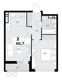 Продажа 1-комн. квартиры, 40,7 м² в ЖК «Скандинавия», жилой комплекс Скандинавия, поселение Сосенское, Москва, Россия #3 Продажа 1-комн. квартиры, 40,7 м² в ЖК «Скандинавия», жилой комплекс Скандинавия, поселение Сосенское, Москва, Россия #3
