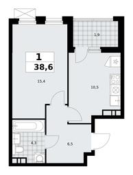 Apartment Sale, 38.6 sq. m. at Skandinaviya, Skandinaviya Residential Complex, Sosenskoye Settlement, Moscow, Russia #3 Apartment Sale, 38.6 sq. m. at Skandinaviya, Skandinaviya Residential Complex, Sosenskoye Settlement, Moscow, Russia #3