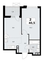 1-BD Apartment Sale, 40.5 sq. m. at Skandinaviya, Skandinaviya Residential Complex, Sosenskoye Settlement, Moscow, Russia #3 1-BD Apartment Sale, 40.5 sq. m. at Skandinaviya, Skandinaviya Residential Complex, Sosenskoye Settlement, Moscow, Russia #3