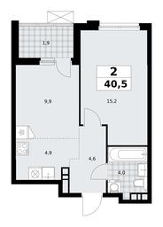 1-BD Apartment Sale, 40.5 sq. m. at Skandinaviya, Skandinaviya Residential Complex, Sosenskoye Settlement, Moscow, Russia #4