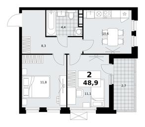 1-BD Apartment Sale, 48.9 sq. m. at Skandinaviya, Skandinaviya Residential Complex, Sosenskoye Settlement, Moscow, Russia #2 1-BD Apartment Sale, 48.9 sq. m. at Skandinaviya, Skandinaviya Residential Complex, Sosenskoye Settlement, Moscow, Russia #2