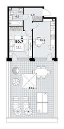 Apartment Sale, 50.7 sq. m. at Skandinaviya, Skandinaviya Residential Complex, Sosenskoye Settlement, Moscow, Russia #2 Apartment Sale, 50.7 sq. m. at Skandinaviya, Skandinaviya Residential Complex, Sosenskoye Settlement, Moscow, Russia #2