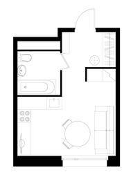 Apartment Sale, 24.8平方米 at Peredelkino Blizhnee, Korneya Chukovskogo Street, 1, Vnukovskoye Settlement, Moscow, Russia #4
