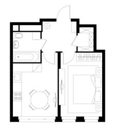 Apartment Sale, 36.2 sq. m. at Peredelkino Blizhnee, Korneya Chukovskogo Street, 1, Vnukovskoye Settlement, Moscow, Russia #4