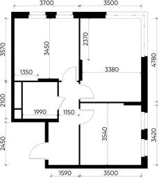 2-BD Apartment Sale, 53.1 sq. m. at Peredelkino Blizhnee, Korneya Chukovskogo Street, 1, Vnukovskoye Settlement, Moscow, Russia #3 2-BD Apartment Sale, 53.1 sq. m. at Peredelkino Blizhnee, Korneya Chukovskogo Street, 1, Vnukovskoye Settlement, Moscow, Russia #3