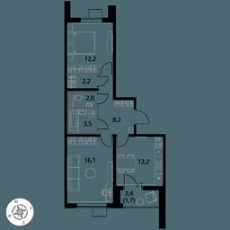 2-BD Apartment Sale, 58.1 sq. m. at Pervy Yuzhny, zhiloy kompleks Pervy Yuzhny, Leninskiy City District, Moscow Region, Russia #3 2-BD Apartment Sale, 58.1 sq. m. at Pervy Yuzhny, zhiloy kompleks Pervy Yuzhny, Leninskiy City District, Moscow Region, Russia #3